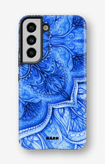 Samsung Galaxy S21 FE Tough Case – Blue Vintage - View 1