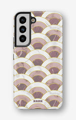 Samsung Galaxy S21 FE Tough Case – Pink Marble Waves - View 1