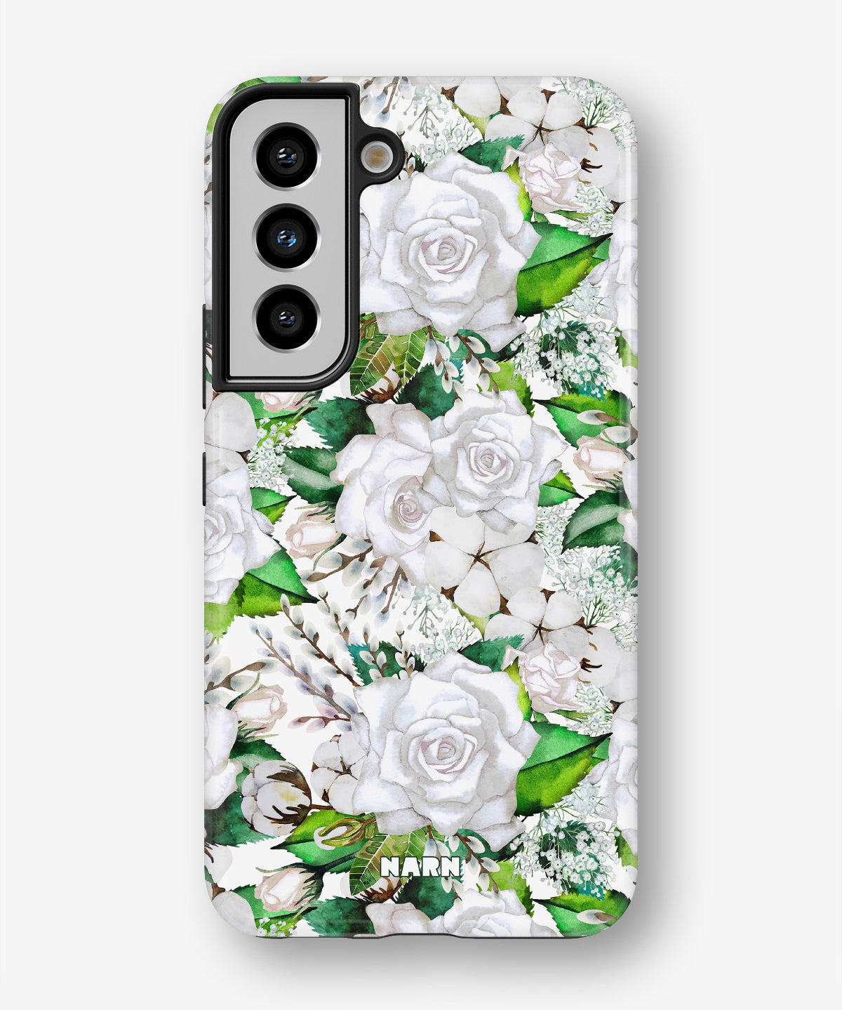 Samsung Galaxy S21 FE Tough Case – White Bloom - View 1