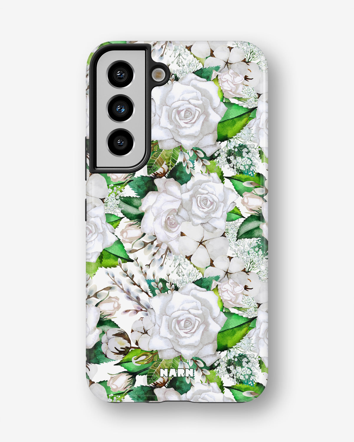 Samsung Galaxy S21 FE Tough Case – White Bloom - View 1