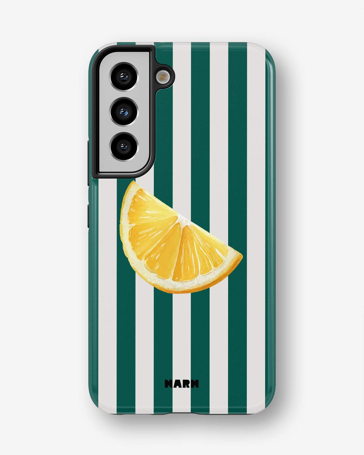 Samsung Galaxy S21 FE Tough Case – Lemon Stripes - View 1