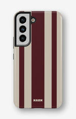 Samsung Galaxy S21 FE Tough Case – Bordeaux Stripe - View 1