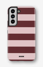 Samsung Galaxy S21 FE Tough Case – Cranberry Stripe - View 1