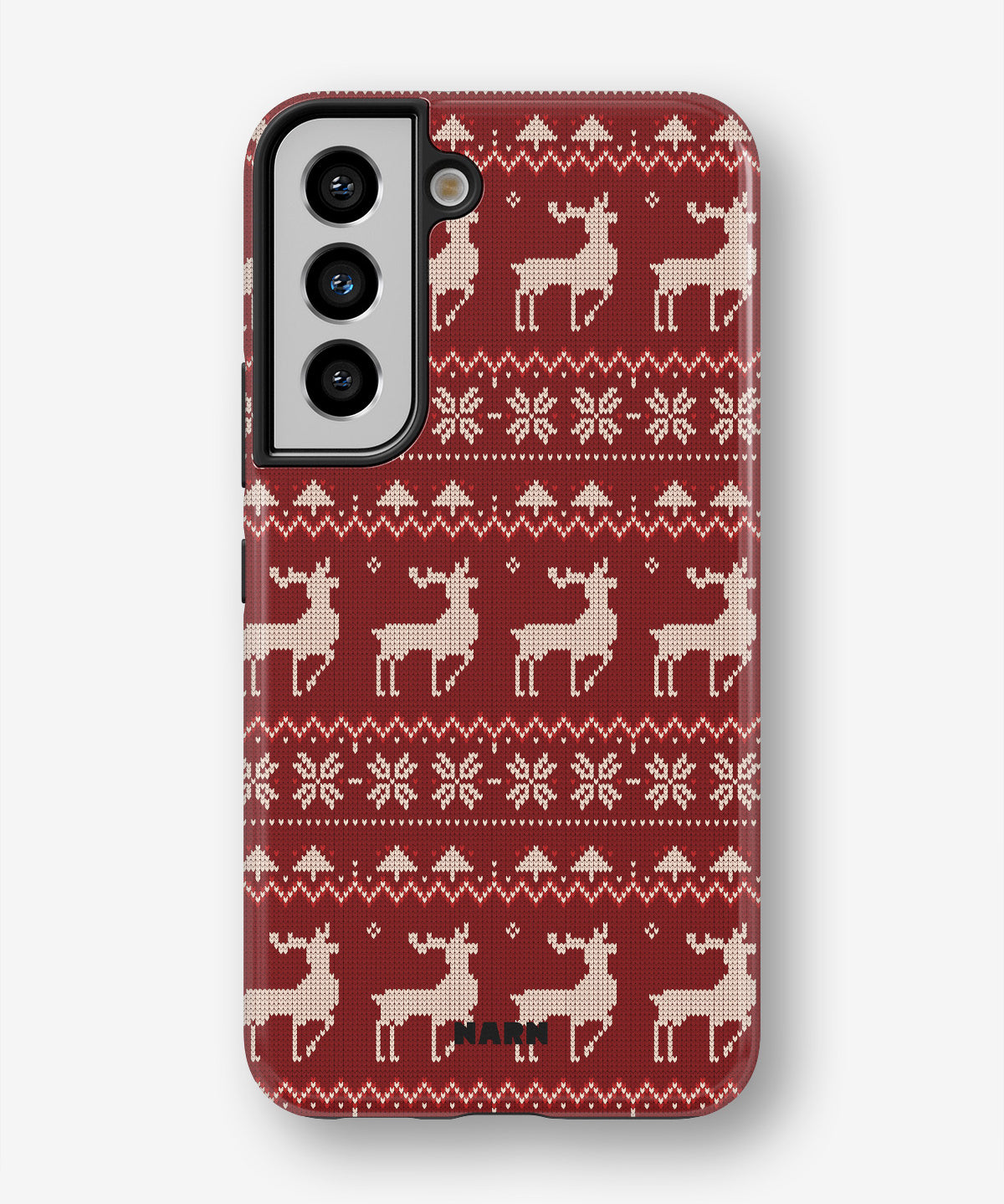 Samsung Galaxy S21 FE Tough Case – Reindeer Knit - View 1