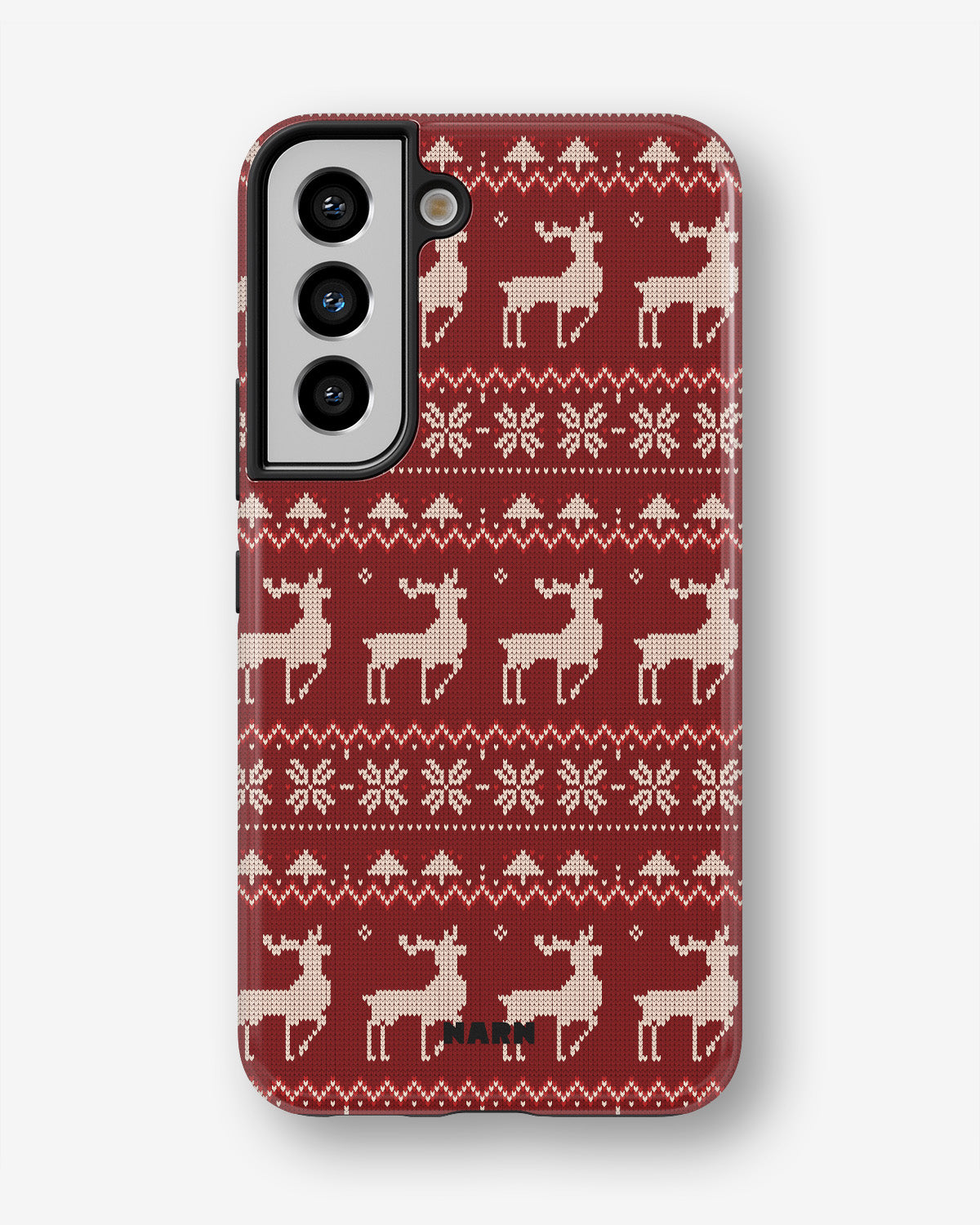 Samsung Galaxy S21 FE Tough Case – Reindeer Knit - View 1