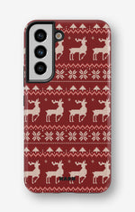 Samsung Galaxy S21 FE Tough Case – Reindeer Knit - View 1