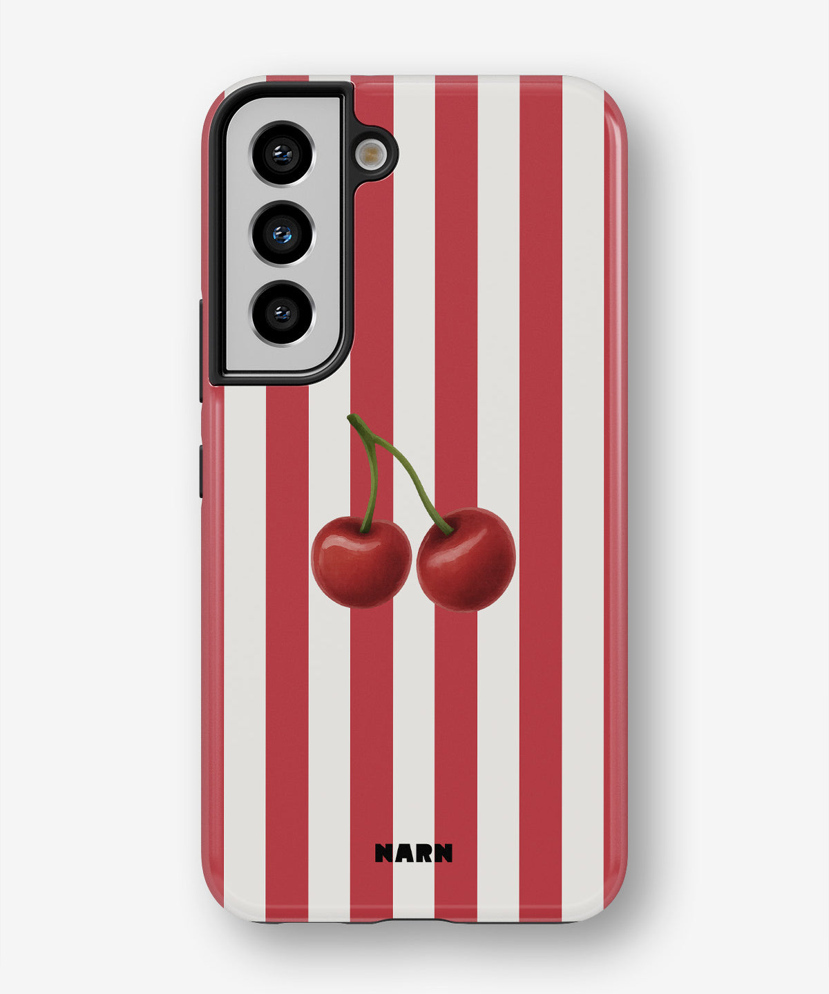 Samsung Galaxy S21 FE Tough Case – Cherry Stripes - View 1