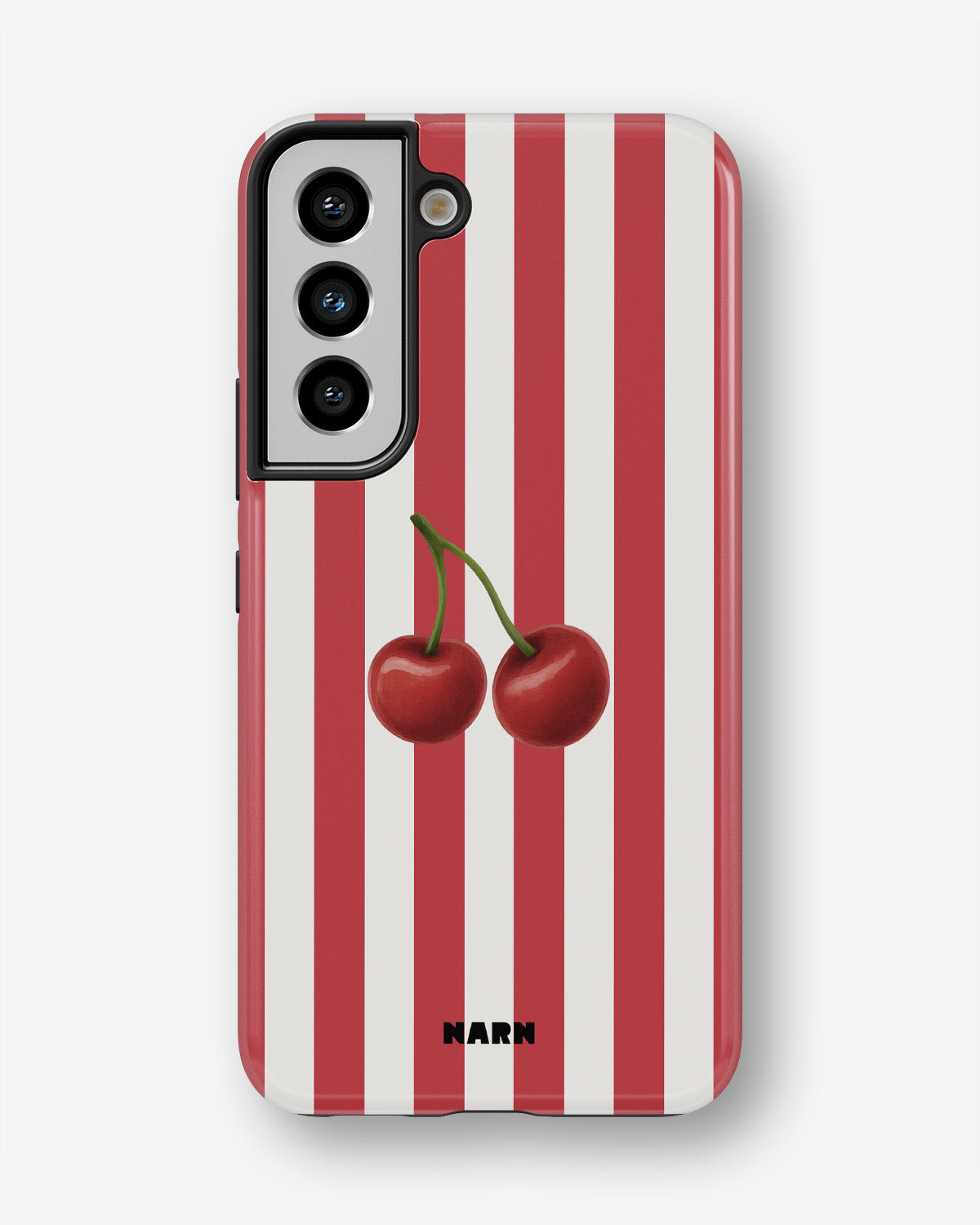 Samsung Galaxy S21 FE Tough Case – Cherry Stripes - View 1