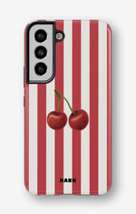 Samsung Galaxy S21 FE Tough Case – Cherry Stripes - View 1