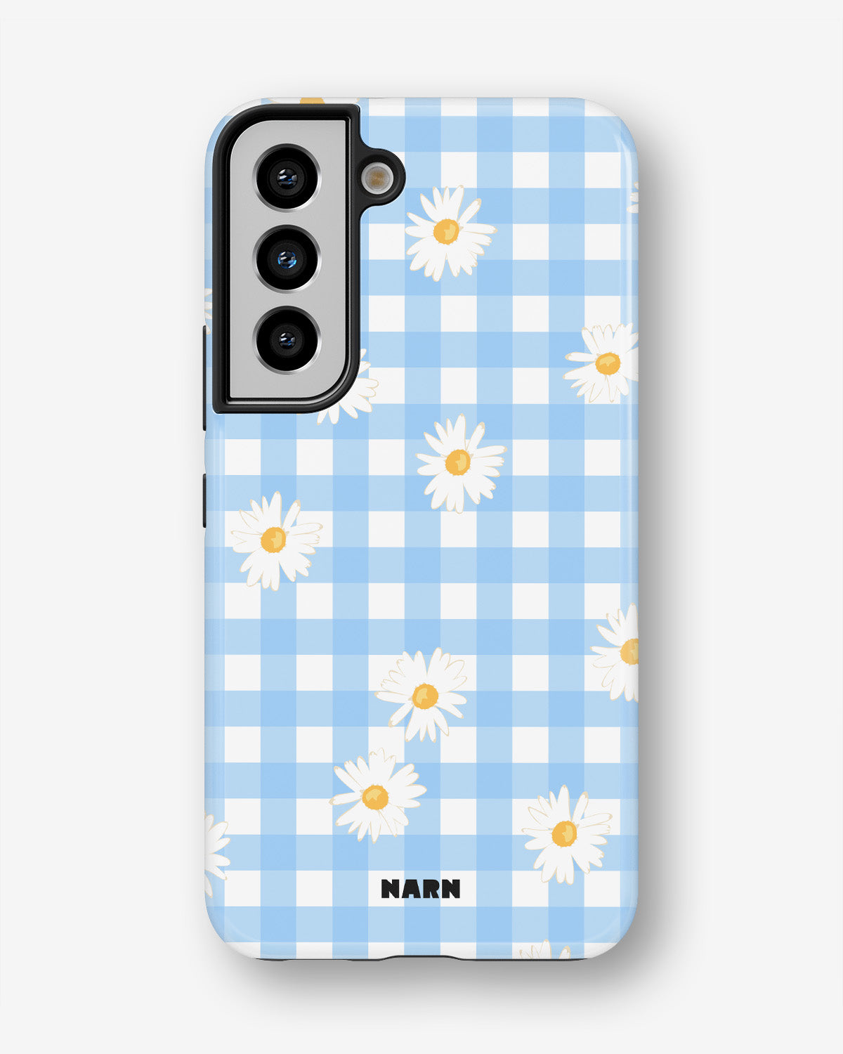 Samsung Galaxy S21 FE Tough Case – Blue Daisies - View 1