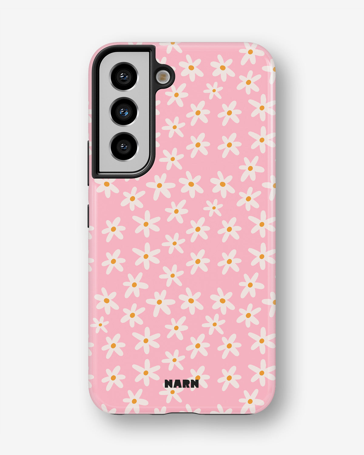 Samsung Galaxy S21 FE Tough Case – Pink Daisy - View 1