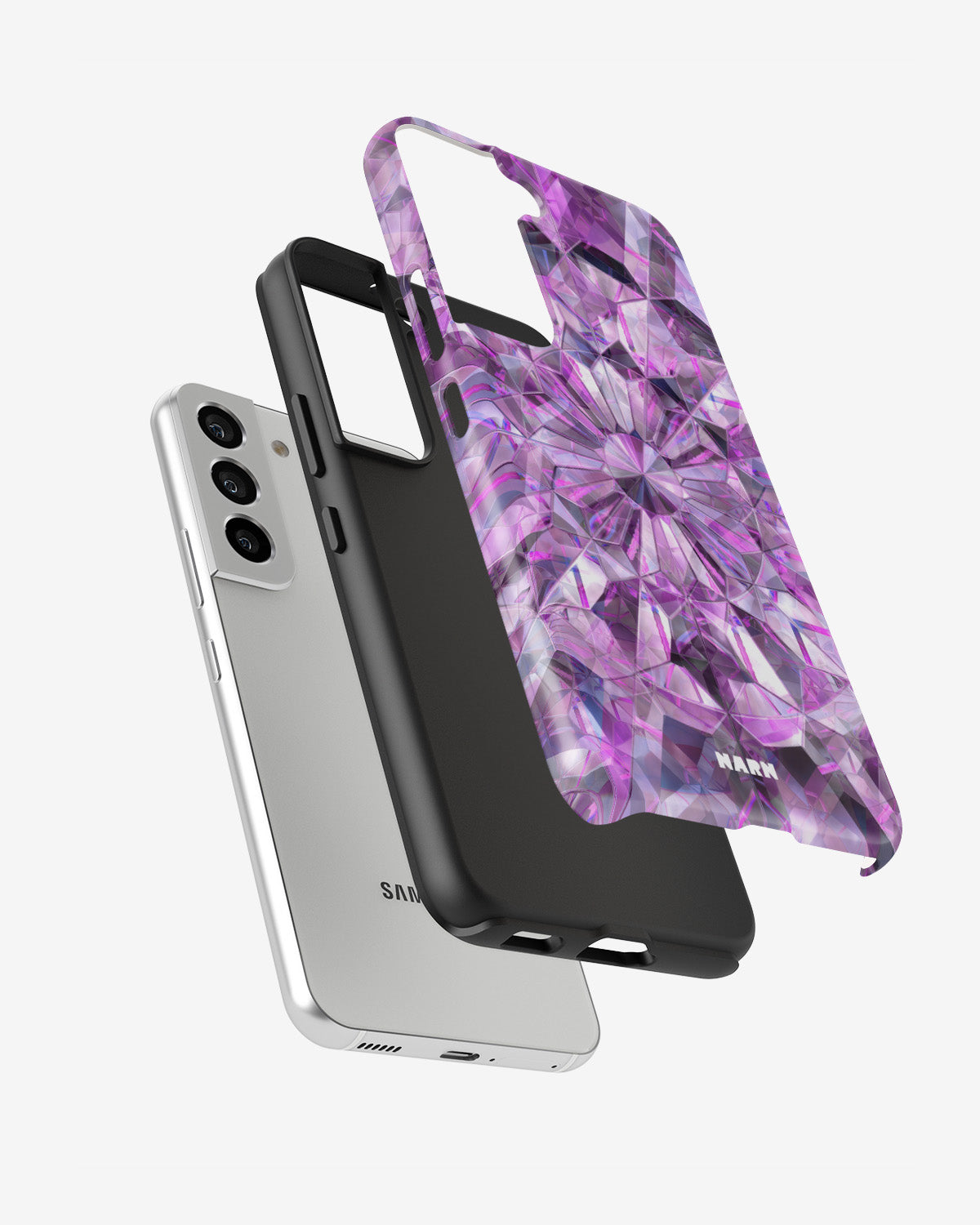 Samsung Galaxy S21 FE Tough Case – Lavender Crystals - View 2