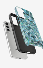 Samsung Galaxy S21 FE Tough Case – Green Crystals - View 2