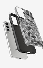 Samsung Galaxy S21 FE Tough Case – Grey Crystals - View 2