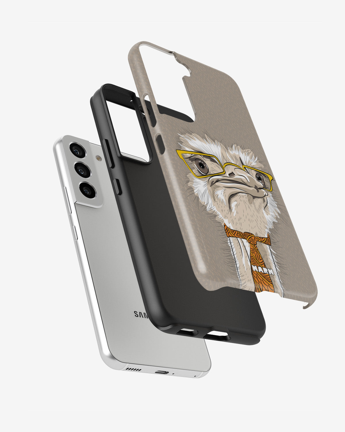 Samsung Galaxy S21 FE Tough Case – Hipster Ostrich - View 2