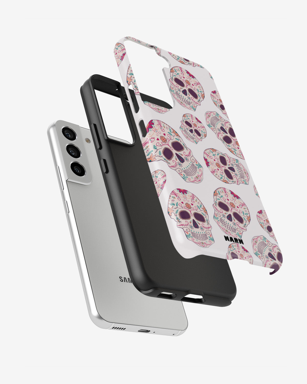 Samsung Galaxy S21 FE Tough Case – Calavera Skulls - View 2
