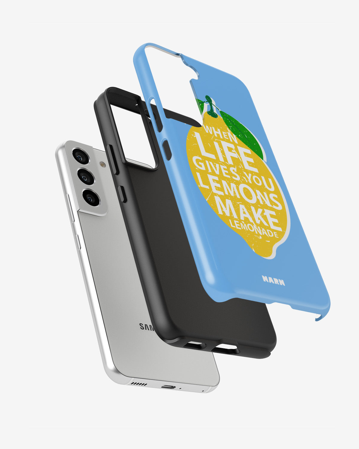 Samsung Galaxy S21 FE Tough Case – Lemon Quote - View 2