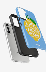 Samsung Galaxy S21 FE Tough Case – Lemon Quote - View 2