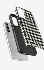 Samsung Galaxy S21 FE Tough Case – Houndstooth - View 2