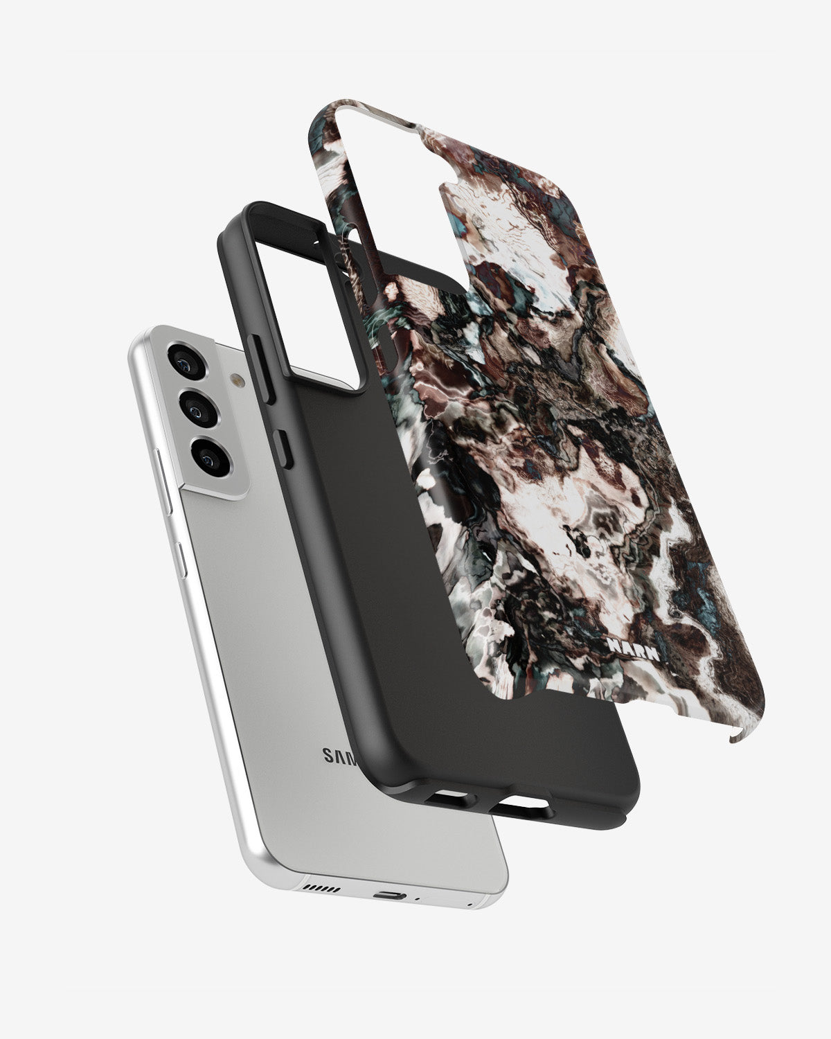 Samsung Galaxy S21 FE Tough Case – Marble Brown - View 2