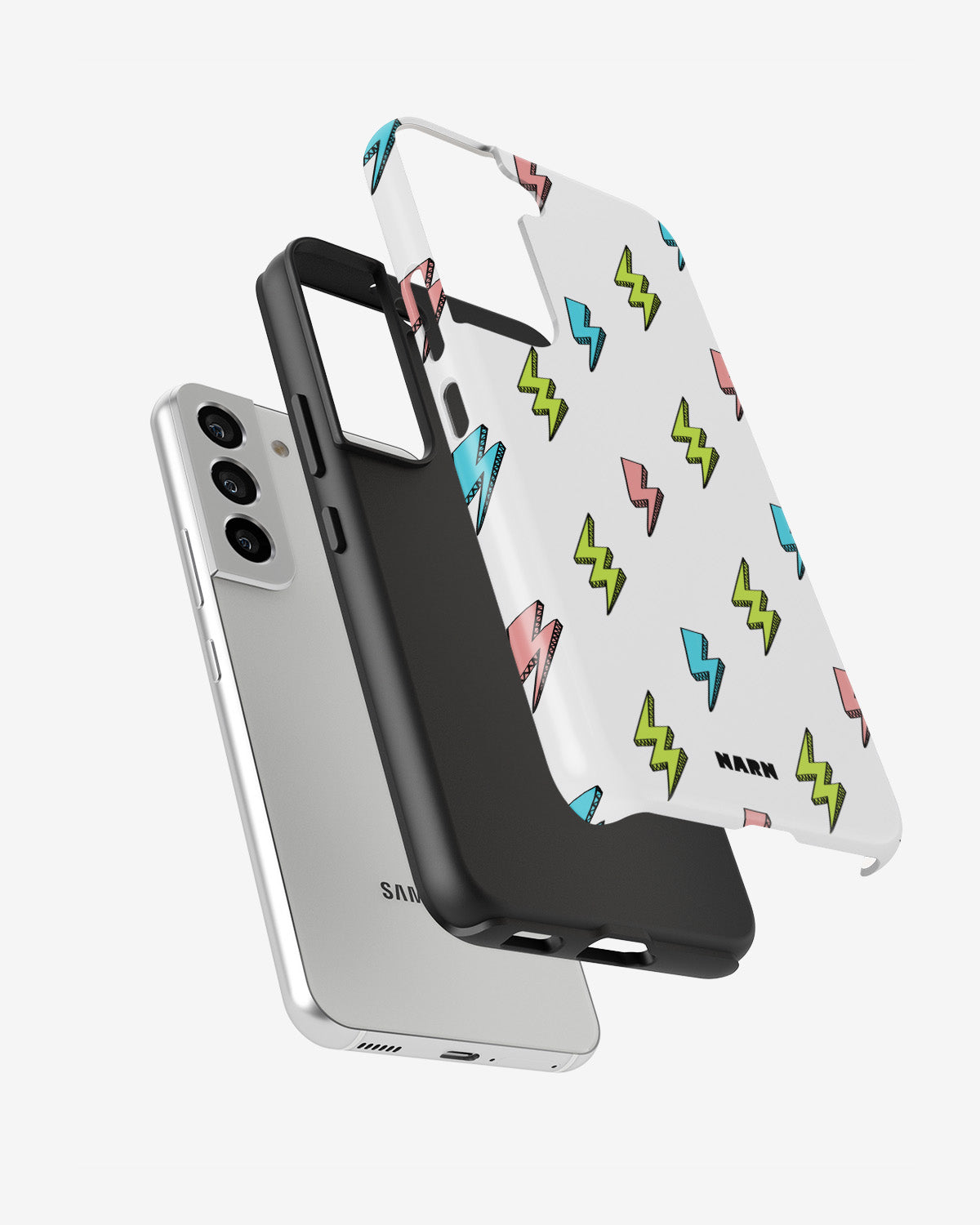 Samsung Galaxy S21 FE Tough Case – Lightning Bolts - View 2