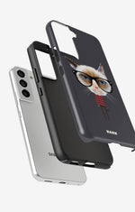 Samsung Galaxy S21 FE Tough Case – Hipster Cat - View 2