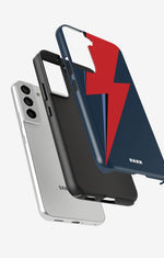 Samsung Galaxy S21 FE Tough Case – Blue Bowie - View 2