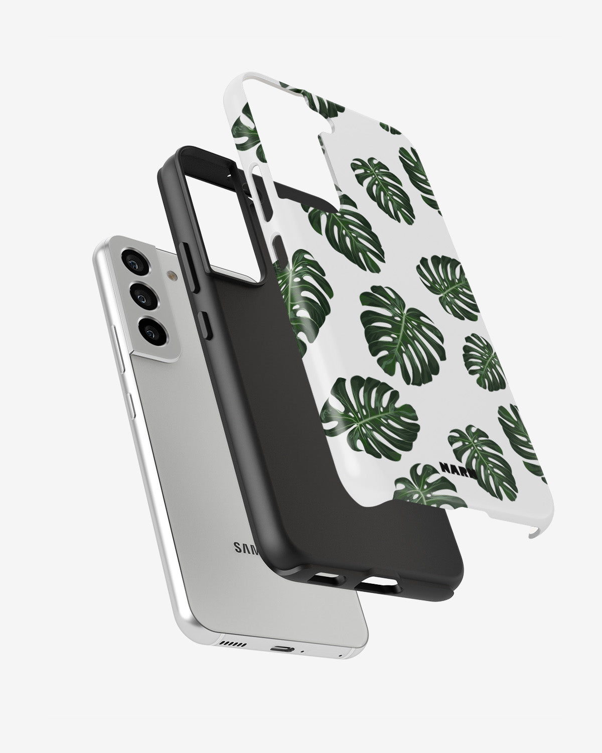 Samsung Galaxy S21 FE Tough Case – Monstera Pattern - View 2