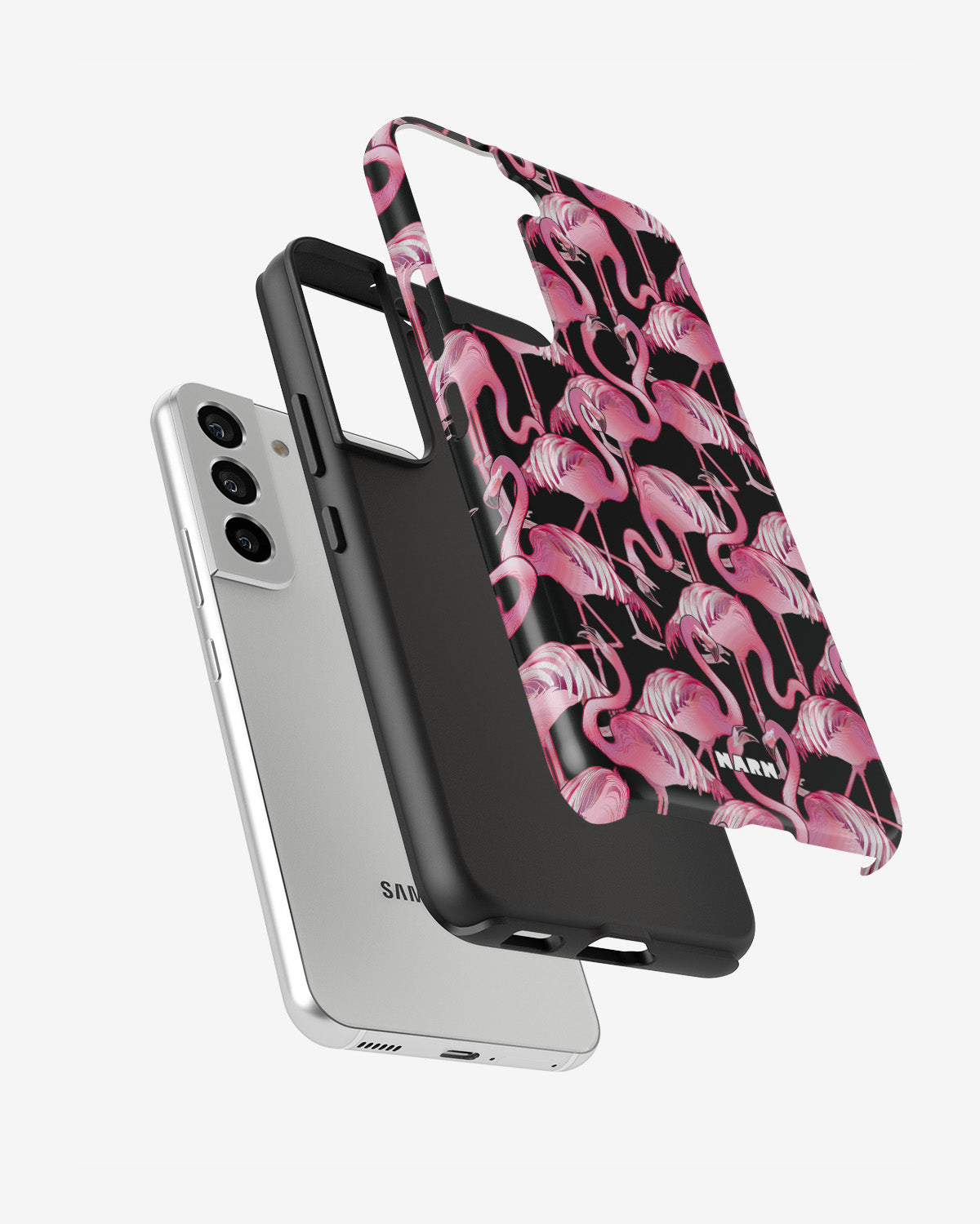 Samsung Galaxy S21 FE Tough Case – Flamingos - View 2