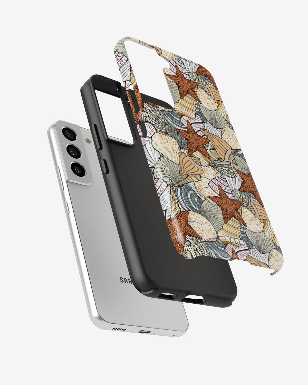 Samsung Galaxy S21 FE Tough Case – Sea Shells - View 2