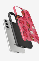 Samsung Galaxy S21 FE Tough Case – Strawberry Chocolate - View 2
