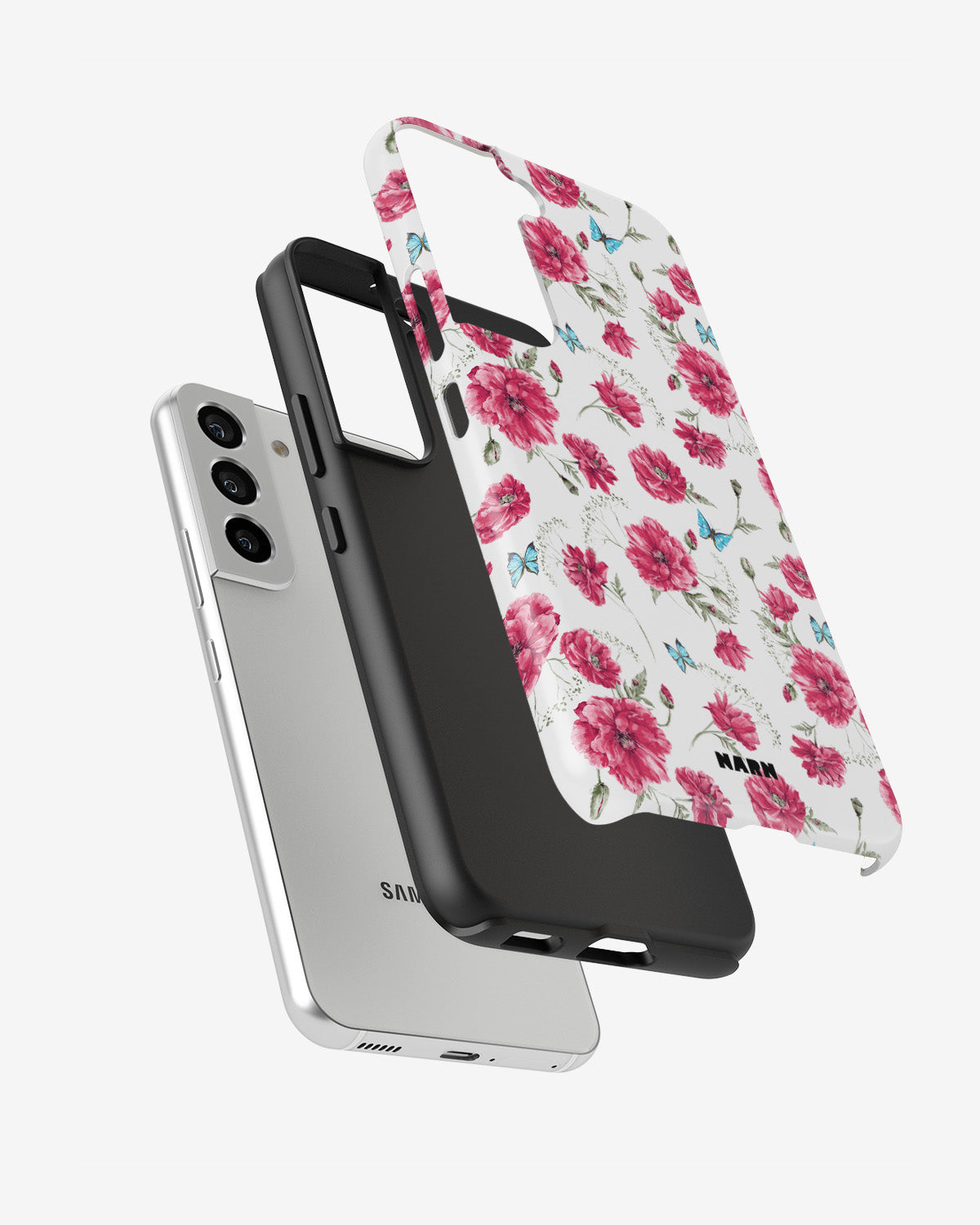 Samsung Galaxy S21 FE Tough Case – Poppies in Bloom - View 2