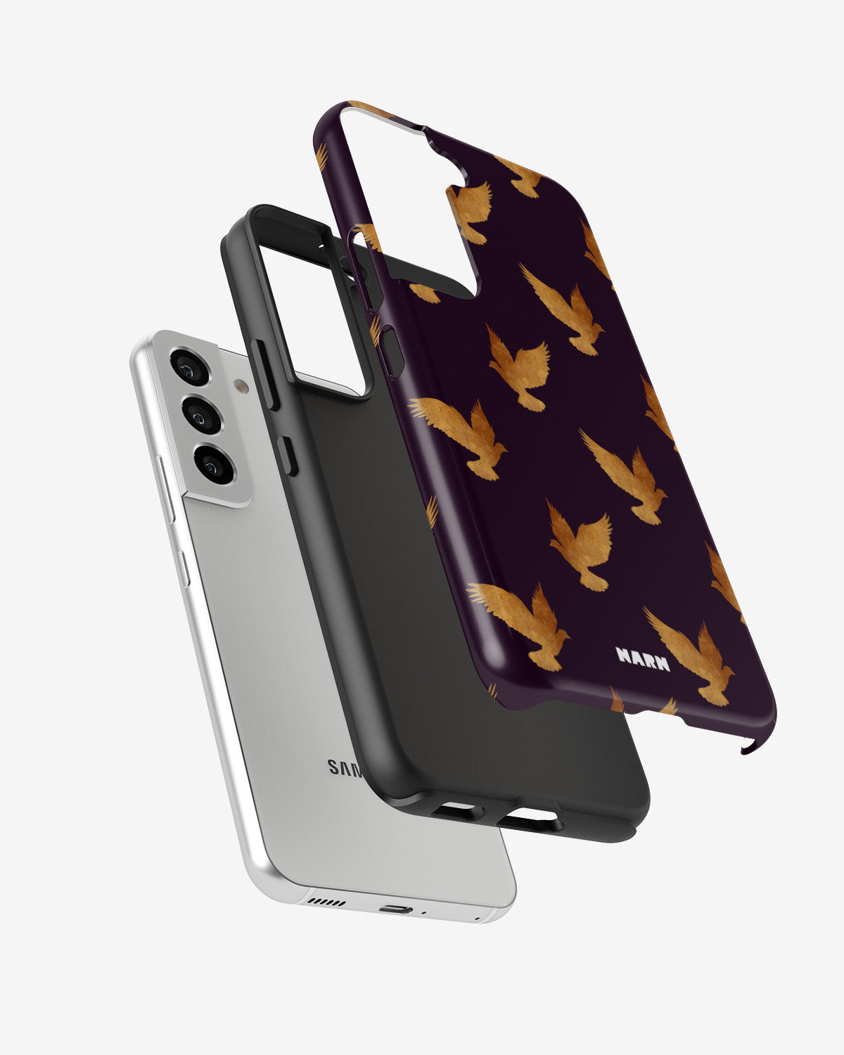 Samsung Galaxy S21 FE Tough Case – Royal Doves - View 2
