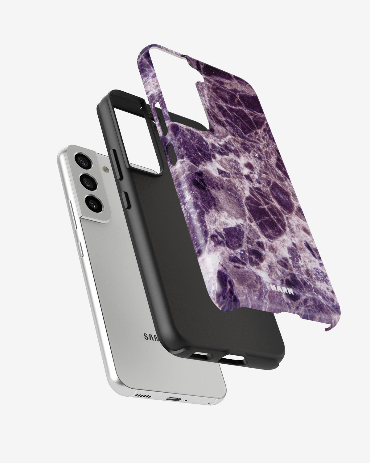 Samsung Galaxy S21 FE Tough Case – Purple Marble - View 2