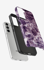 Samsung Galaxy S21 FE Tough Case – Purple Marble - View 2