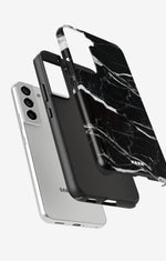 Samsung Galaxy S21 FE Tough Case – Black Marble - View 2
