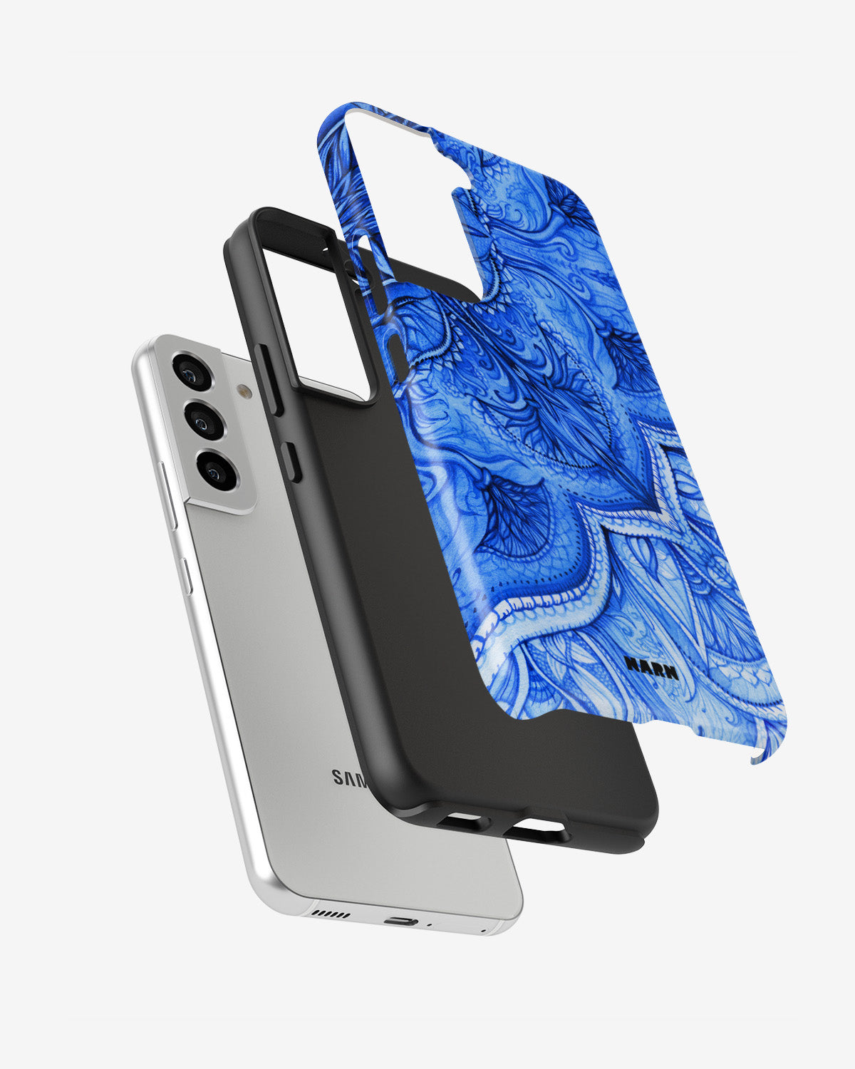 Samsung Galaxy S21 FE Tough Case – Blue Vintage - View 2
