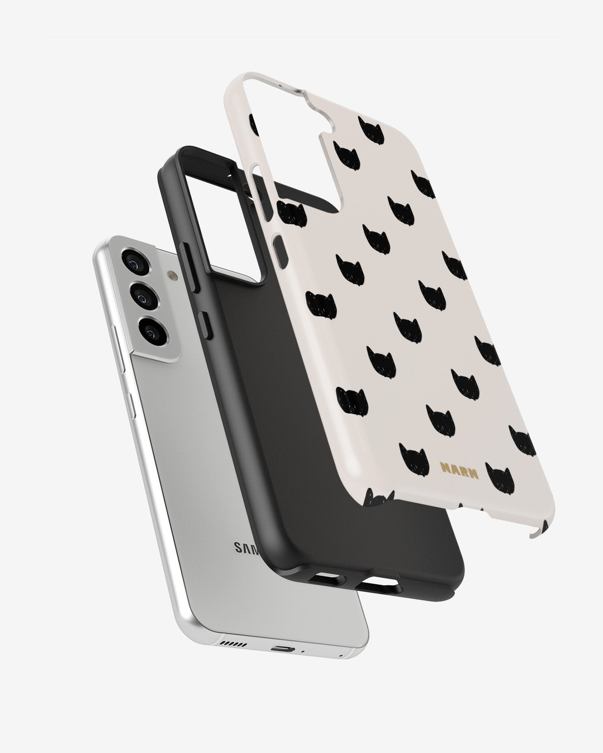 Samsung Galaxy S21 FE Tough Case – Kitty Dots - View 2