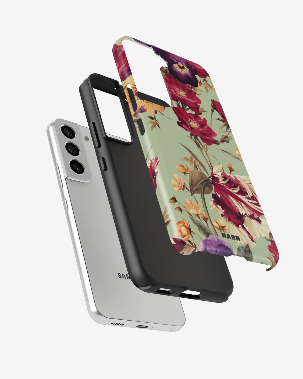 Samsung Galaxy S21 FE Tough Case – Pansy Pansy - View 2