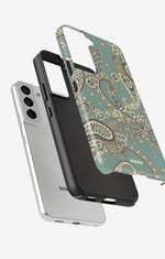 Samsung Galaxy S21 FE Tough Case – Paisley Green - View 2