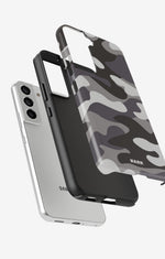 Samsung Galaxy S21 FE Tough Case – Grey Camo - View 2