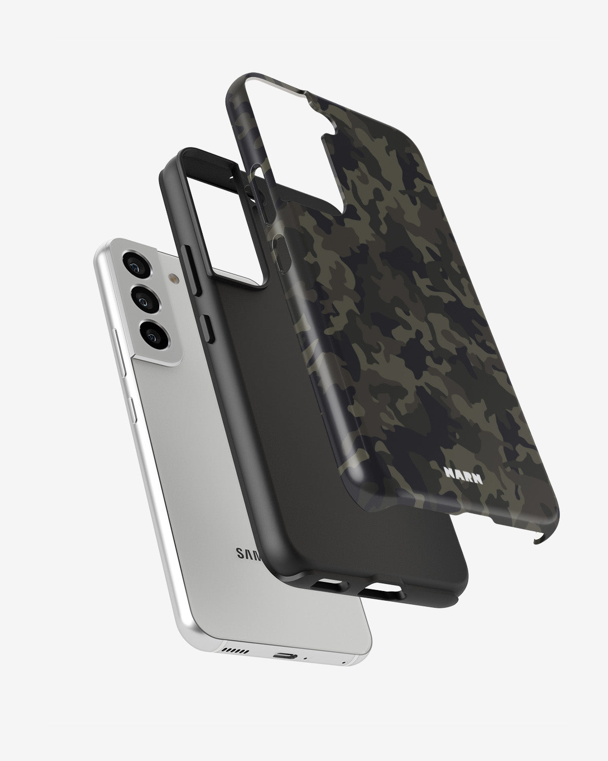 Samsung Galaxy S21 FE Tough Case – Jungle Green Camo - View 2