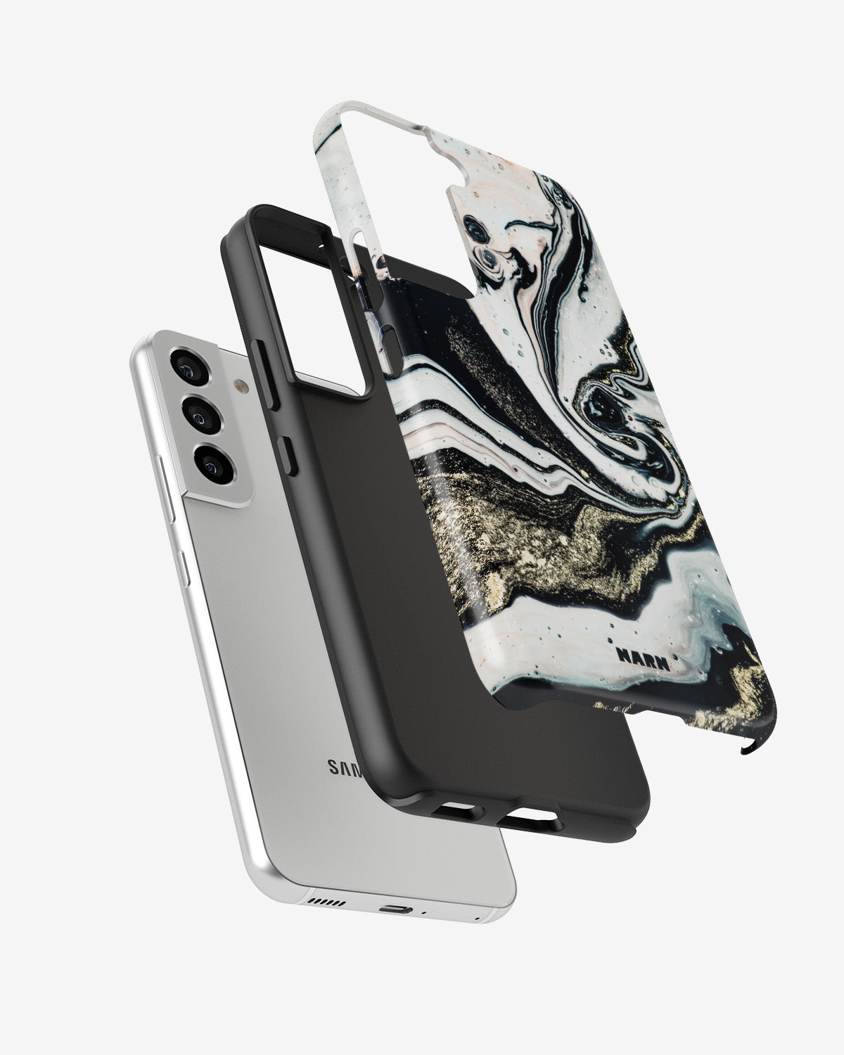 Samsung Galaxy S21 FE Tough Case – Golden Swirl - View 2