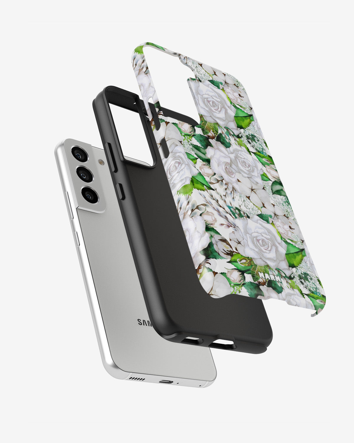Samsung Galaxy S21 FE Tough Case – White Bloom - View 2