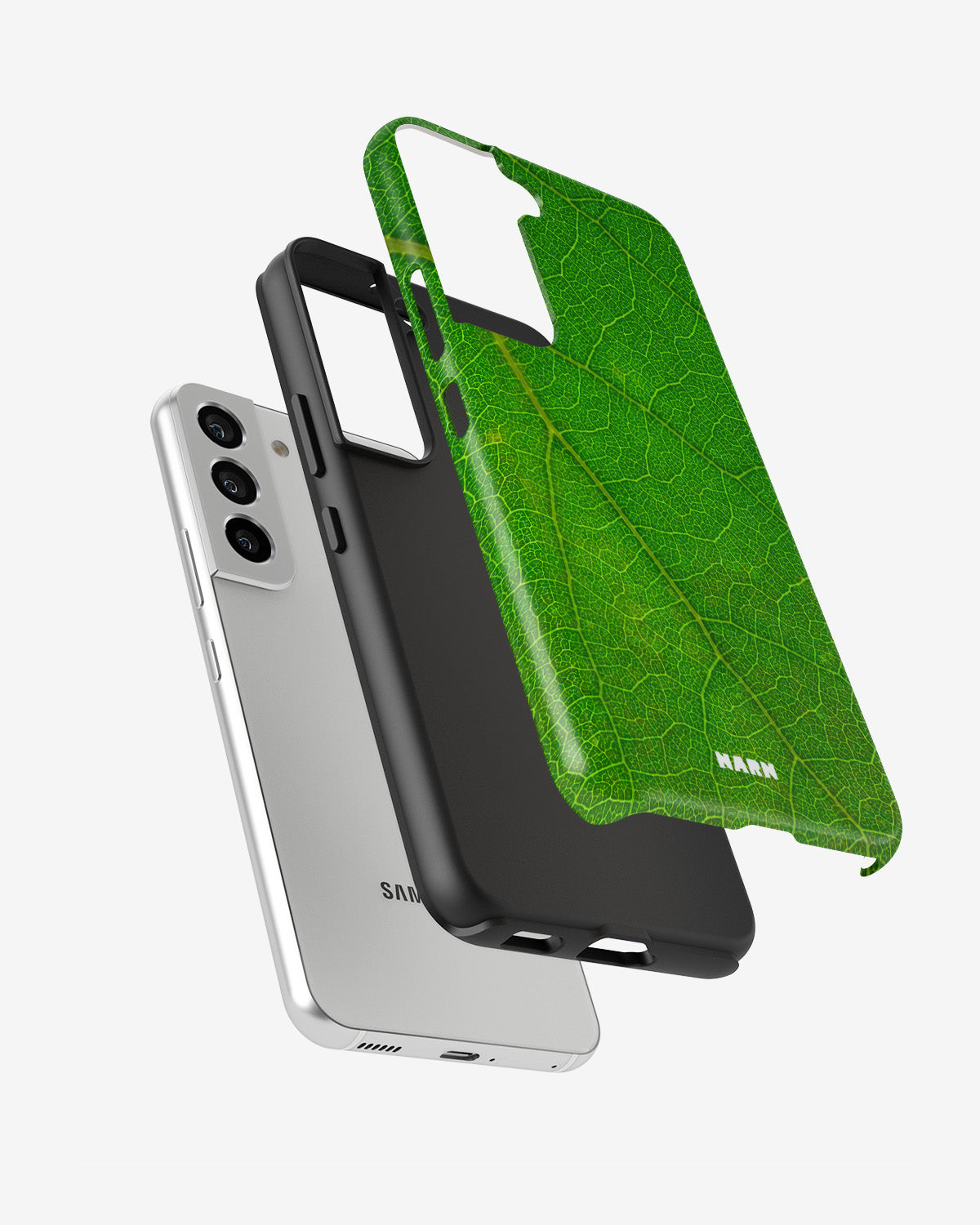 Samsung Galaxy S21 FE Tough Case – Green Leafy - View 2