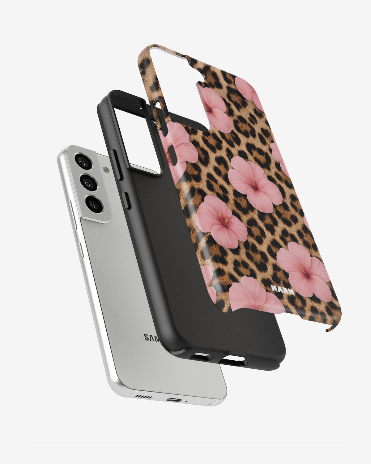 Samsung Galaxy S21 FE Tough Case – Leopard Flower - View 2