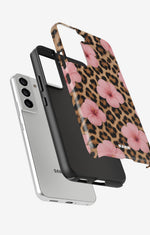 Samsung Galaxy S21 FE Tough Case – Leopard Flower - View 2