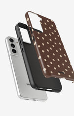 Samsung Galaxy S21 FE Tough Case – Choco Dots - View 2