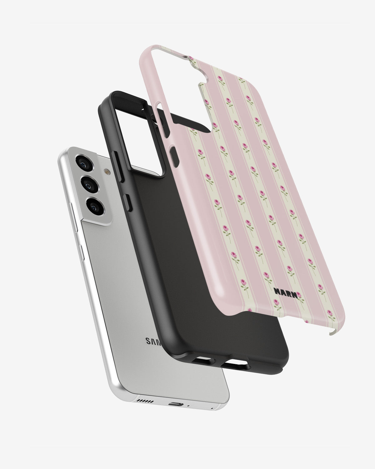 Samsung Galaxy S21 FE Tough Case – Rose Lines - View 2