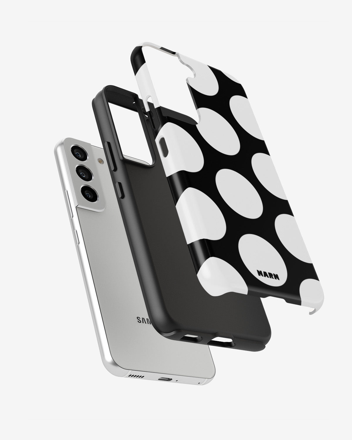 Samsung Galaxy S21 FE Tough Case – Bold Dots - View 2